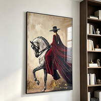Art déco moderne, décoration de luxe, portrait abstrait 3D fait main, art mural en MDF et diamant pour la décoration d'hôtel, de bureau et de maison