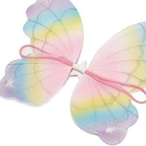 सिल्वेदर स्टार और इंद्रधनुष तितली पंख टीयू स्कर्ट ने लड़कियों और बच्चों के लिए रंगीन तितली सूट सेट किया - Product Image 6