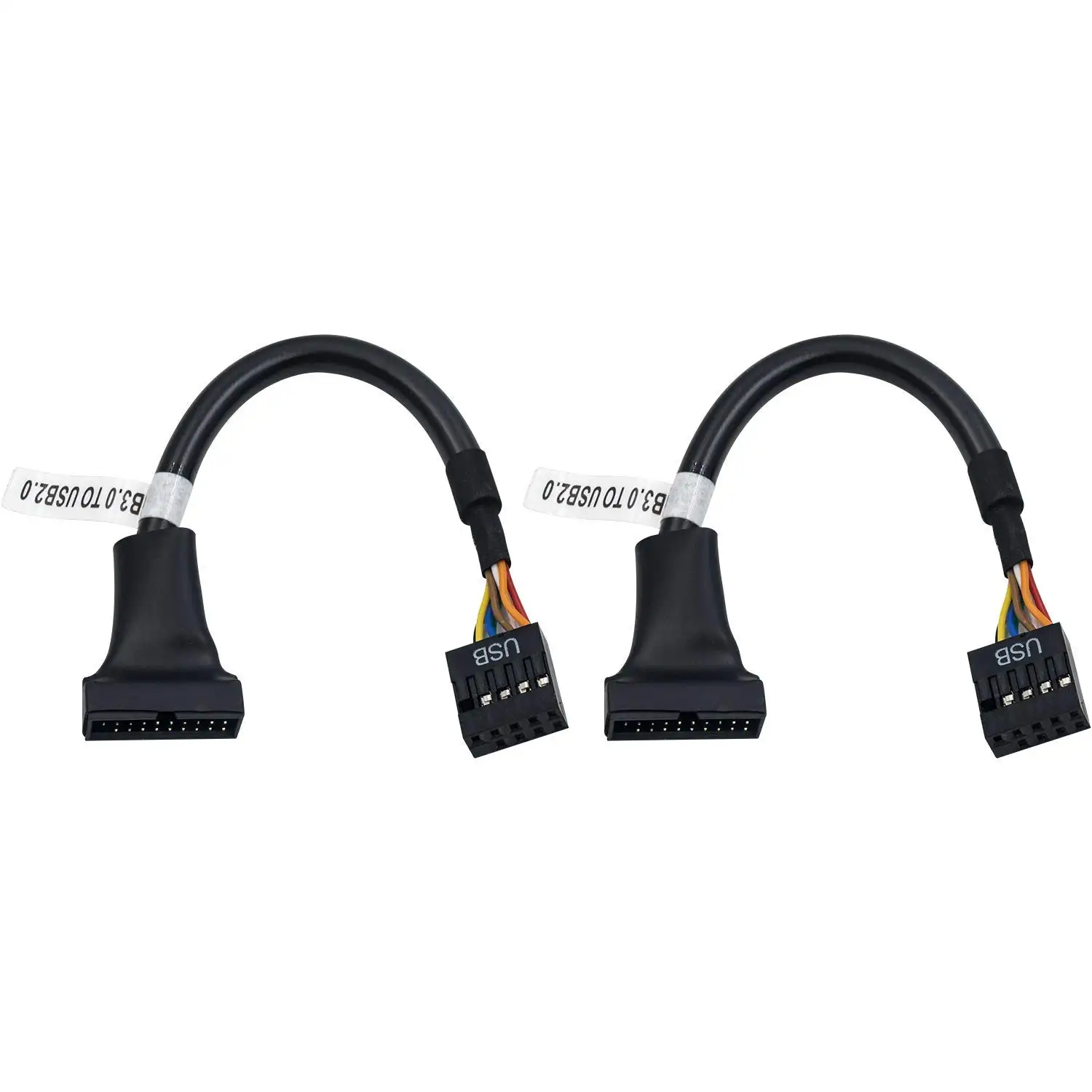 Заводской кабель 2021 cabletolink 19 Pin USB3.0 штекер на 9 Pin USB2.0 гнездо материнской платы адаптер конвертер 6 дюймов/15 см оптовая продажа