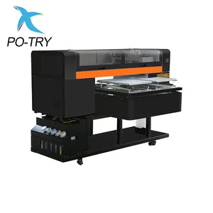 PO-TRY Fábrica Venda Direta Alta Precisão Durável DTG Impressora Dupla Estação T-shirt Impressão Máquina