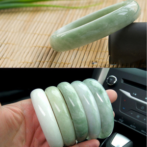 <strong>Wholesale</strong> Promotional Beautiful Green <strong>Stone</strong> s High Quality Rounded Natural <strong>Stone</strong> <strong>Jade</strong> Bangle Green - Product Image 6