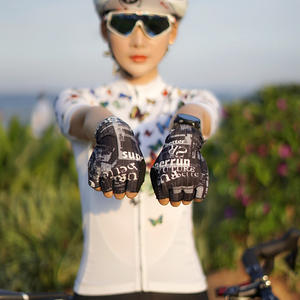 Guantes de ciclismo de medio dedo con agarre de silicona para deportes al aire libre, unisex, talla para adultos M L XL - Product Image 3