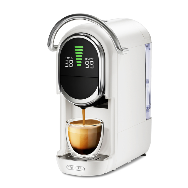 Cafelffe MK-609S 6-in-1 Coffee Machine 20 Bar Pressure 7 Adjustable Water Levels 600ml Tank Hot/Cold Espresso Brew Compact