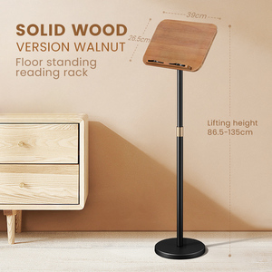 Soporte de madera personalizado de fábrica de China, soporte de suelo para lectura de <span class=keywords><strong>libros</strong></span>, soporte de <span class=keywords><strong>atril</strong></span> de madera resistente - Product Image 3