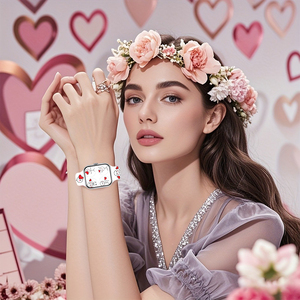 Love Pair Saint Valentin Bracelets de montre en silicone spéciaux pour Apple Series 10 Bracelet de montre IWatch 10 9 8 7 6 5 4 - Product Image 3