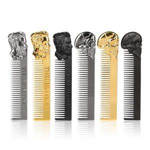 Peigne à <span class=keywords><strong>barbe</strong></span> rétro de haute qualité pour hommes, en acier inoxydable, pour modeler la <span class=keywords><strong>barbe</strong></span> et coiffer les cheveux - Product Image 1