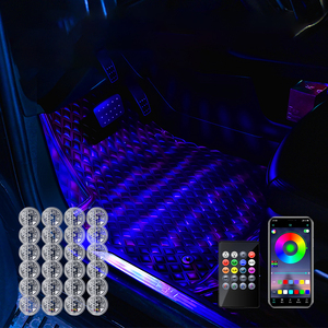 Nhiều màu nội thất đèn LED với chế độ âm nhạc cho xe tải SUV môi trường xung quanh chiếu sáng xe với ứng dụng thông minh điều khiển xe đèn Led nội thất - Product Image 1