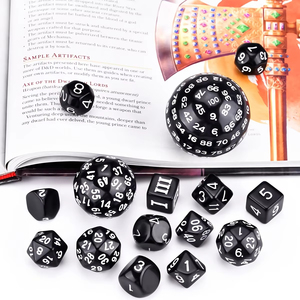 Juego de dados poliédricos personalizados de 15 Uds., juego de rol hecho a mano de acrílico para juegos de dados de mesa MTG para promociones de juegos de rol DND - Product Image 1