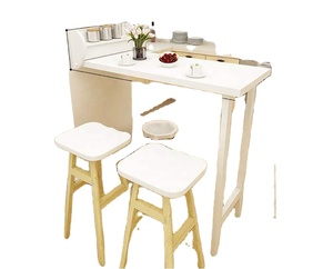 Muti-funtion Folding Down <strong>Wall</strong> <strong>Table</strong> Hanging Kitchen Dining <strong>Table</strong> <strong>Wall</strong> Mounted Lift Dining <strong>Table</strong> White - Product Image 2