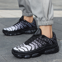 Chaussures de sport décontractées pour hommes, haute qualité, avec coussin d'air, tissage volant, résistantes à l'usure, à lacets, rehaussantes, tendance transfrontalière