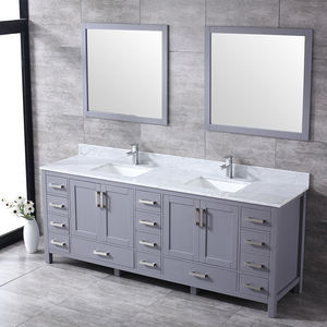 Vasque double de 84 pouces, meuble de salle de bain moderne haut de gamme, écologique, lavabo en céramique, résistant à l'eau, caractéristiques pour hôtel, entrepôt - Product Image 4