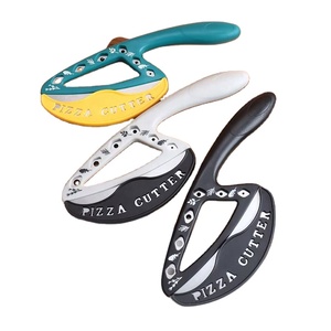 New Stainless Steel Pizza With Protective Sheath Semi-Circular Herb Cutter Multi-Purpose Kitchen Baking Tool - Product Image 1
