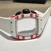 7201 Automatikuhr mit Flyback-Funktion, Skelett-Chronographen-Zifferblatt, lässiges, sportliches Racing-Design, Herrenuhr für den Alltag, Gangreserveanzeige