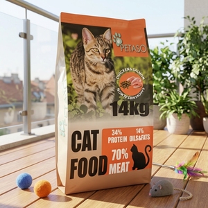 En stock, nourriture pour chats <span class=keywords><strong>Science</strong></span> Formula, 14 kg, riche en protéines naturelles, saveurs poulet et saumon, nourriture sèche pour chats de tous âges - Product Image 3