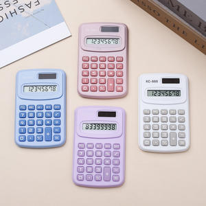 Cute Multicolor Solar Powered Pocket Calculator - Product Image 2