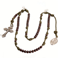 Chapelet catholique pour homme de 10 mm, porte-clés en métal, croix crucifix, pendentif, chaîne tendance, accessoires religieux