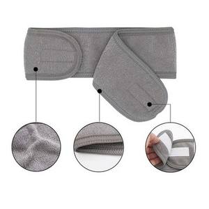 Logo personnalisé Bandeau velcro de haute qualité pour les femmes respirant beauté nettoyage du visage bandeau accessoires de cheveux - Product Image 3