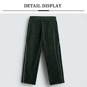Hudao Custom Vintage Washed <strong>Loose</strong> <strong>Fitting</strong> Sports Pants <strong>Trousers</strong> Straight Casual Streetwear Heavyweight Sweatpants With <strong>Loose</strong> Fit - Product Image 3