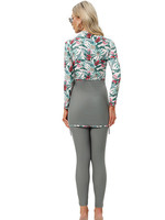 Maillots de bain musulmans pour femmes 2024 Ensemble trois pièces avec pantalon Séchage rapide Imperméable Entièrement enveloppant le Moyen-Orient