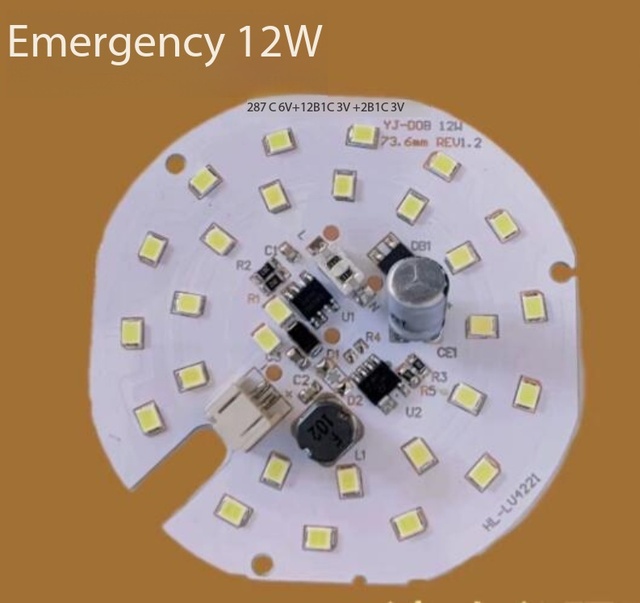 Pcb Dob Led Bulb Raw Material Smd 15W SKD DOB LED Emergency Bulb Light Source Board