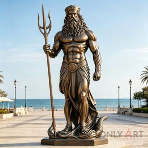Estatua de Zeus Antigua Hecha a Mano y Personalizada, Escultura de Poseidón, Estatua de la Mitología <span class=keywords><strong>Griega</strong></span>, Estatua Clásica del Dios Poseidón - Product Image 6
