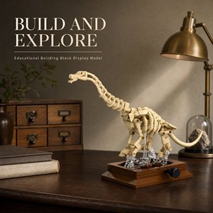 Kit <span class=keywords><strong>de</strong></span> Construcción <span class=keywords><strong>de</strong></span> Fósiles <span class=keywords><strong>de</strong></span> Dinosaurio <span class=keywords><strong>de</strong></span> Cuello Largo Personalizado OEM, Base <span class=keywords><strong>de</strong></span> Exhibición, Juguete Educativo STEM, Figuras <span class=keywords><strong>de</strong></span> Acción para Niños, Regalo, Venta al por Menor 57040 - Product Image 6