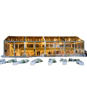 Carpa para Bodas al Aire Libre Transparente de 200 m² con Estructura de Aleación de Aluminio Resistente al Viento, Pabellón para Eventos de Cuatro Estaciones - Product Image 1