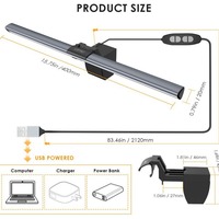 Lampe de table de protection des yeux d'ordinateur à gradation asymétrique transfrontalière veilleuse écran d'affichage lumière pour écran d'ordinateur suspendu