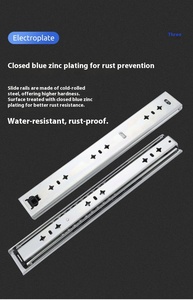 Inch bóng mang Ngăn kéo trượt đường sắt 16kg tải đánh giá correderas Para cajones - Product Image 4