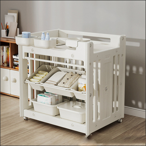 Fasciatoio Stabile per Neonati con Capacità di Carico di 75 kg, Tavolo da Bagno e Lettino per Neonati - Product Image 6