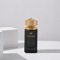Flacon de parfum vide en verre dépoli de haute qualité 100 ml, personnalisé OEM ODM, avec pulvérisateur, pour coffret cadeau homme arabe de Dubaï