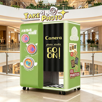 Photomaton portable coréen de haute qualité sur mesure pour usine, borne de service libre avec imprimante intégrée