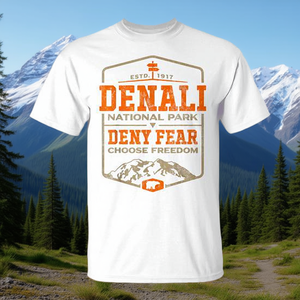 Camiseta del Parque Nacional Denali, unisex, para adultos, cuello redondo, manga corta, promocional - Product Image 3