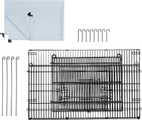 2025 caisse lapin clapier personnalisé grand fer acier inoxydable métal lapin clapier animaux maisons Hamster Pet Cage à vendre