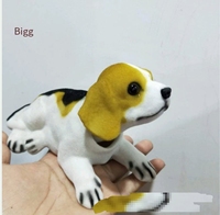 Aktions preis Auto Ornament Simulation Harz Kopfsc hütteln Hund, Auto Frühling Hund Großhandel Geeignet für BMW Audi Toyota Honda