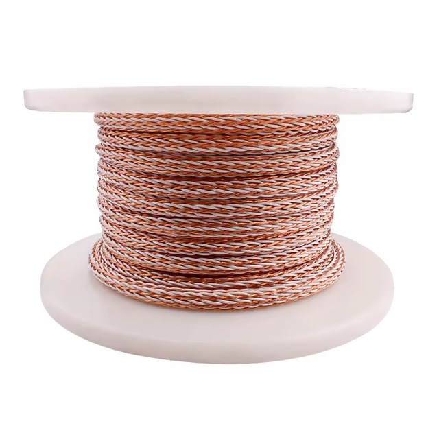 YYAUDIO 12TC HIFI DIY Hi-end 16 Core or 24 Core Pure Copper OFC 11.16mm Bulk Power Cord Speaker Cable Wire