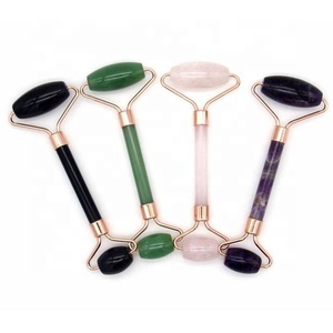 Reiki Charged Mix Crystal Roller Piedras sagradas pulidas para esculpir el rostro Curación del aura y sintonización de frecuencia de amor - Product Image 1
