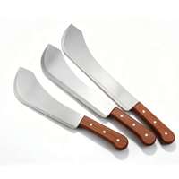 Couteau de boucher professionnel en acier inoxydable personnalisé TC, couteau à viande et à os de haute qualité, ensemble de couteaux de boucher pour la canne à sucre et le durian