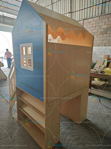 Librería Chiquitos, librería de estilo, área de lectura, estantería de madera para niños para biblioteca, jardín de infantes, <span class=keywords><strong>Centro</strong></span> de Entrenamiento de educación temprana - Product Image 3