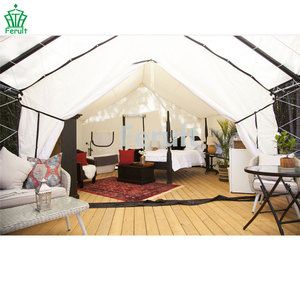 Venta al por mayor de fábrica Hotel de lujo Glamping Safari Tienda de campaña nómada en forma de A para exteriores - Product Image 6