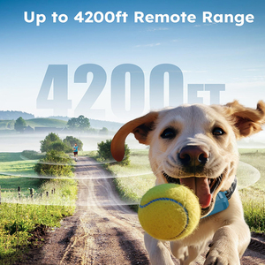 Köpekler için şarj edilebilir su geçirmez Bark kontrol elektronik eğitim yaka 4 modları emniyet kilidi tüm ırkları boyutları plastik mavi - Product Image 3