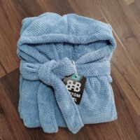 Albornoz Largo de Franela Extragrande de Invierno al por Mayor para Parejas, Lujoso, Cálido y con Capucha, Bata Gruesa para Mujer