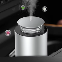 Diffuseur d'arômes de voiture sans eau rechargeable 10 ml, finition métallique de table, minuterie intelligente pour cadeaux de bureau et image de marque d'entreprise