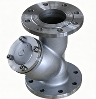 Filtre/Siège filtrant en Y à bride en acier inoxydable SS304 et acier au carbone, modèle GL41W-16C, pour pipeline soudé de grand diamètre