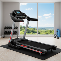 Tapis roulant électrique pliable pour la maison, cadre en ABS, écran LCD, capacité de 150 kg, moteur 2,5 HP, 12 programmes, 15 niveaux d'inclinaison, MOQ 49 pièces
