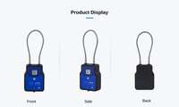Cadenas à câble LoRa Jointech JT709 pour un transport logistique sécurisé avec application Jointcloud 2.0 et suivi GPS