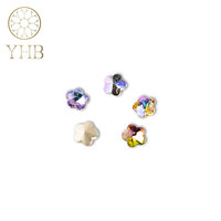 Mode fleur fantaisie pierres pas Hotfix strass support plat bricolage ongles strass