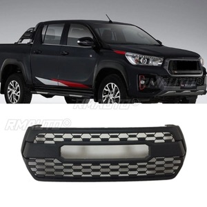 <b>For</b> Toyota Hilux Rocco 2018-2022 Body Kit Car Bumper LED <b>Grill</b> Racing <b>Grills</b> Front Grille Front Bumper <b>Grill</b> Car Accessories - Product Image 2