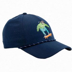 Casquette de golf et de baseball personnalisée par le fabricant, 6 panneaux, visière incurvée, logo en patch TPU imperméable, chapeaux et casquettes promotionnels - Product Image 3