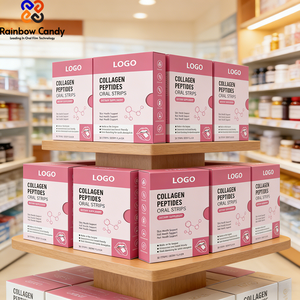 Tiras Orales de Colágeno <span class=keywords><strong>Complejo</strong></span> de Marca Privada, Péptidos de Colágeno, Suplementos para Aclarar la Piel, Cabello y Uñas, Tiras Orales de Colágeno de Disolución Rápida - Product Image 6